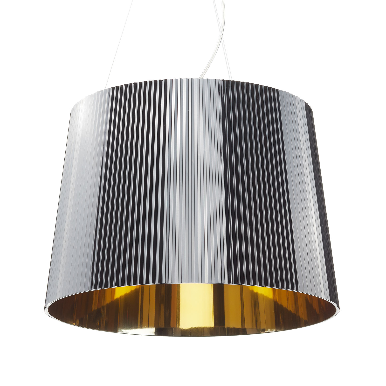 Kartell Gè - LED pendant lamp, black and gold