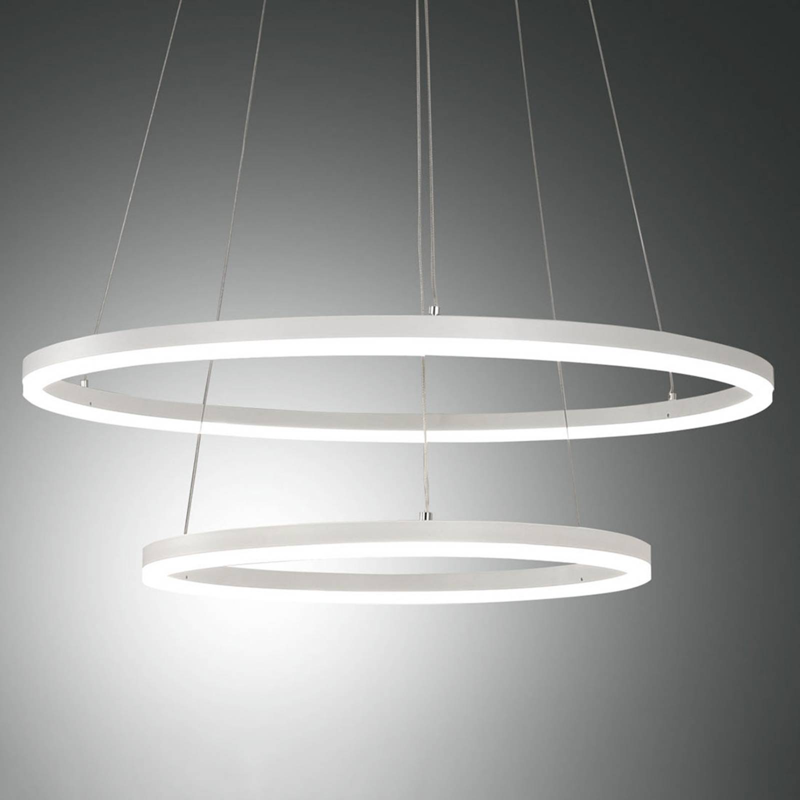 Lampa wisząca LED Giotto, 2-punktowa, biała