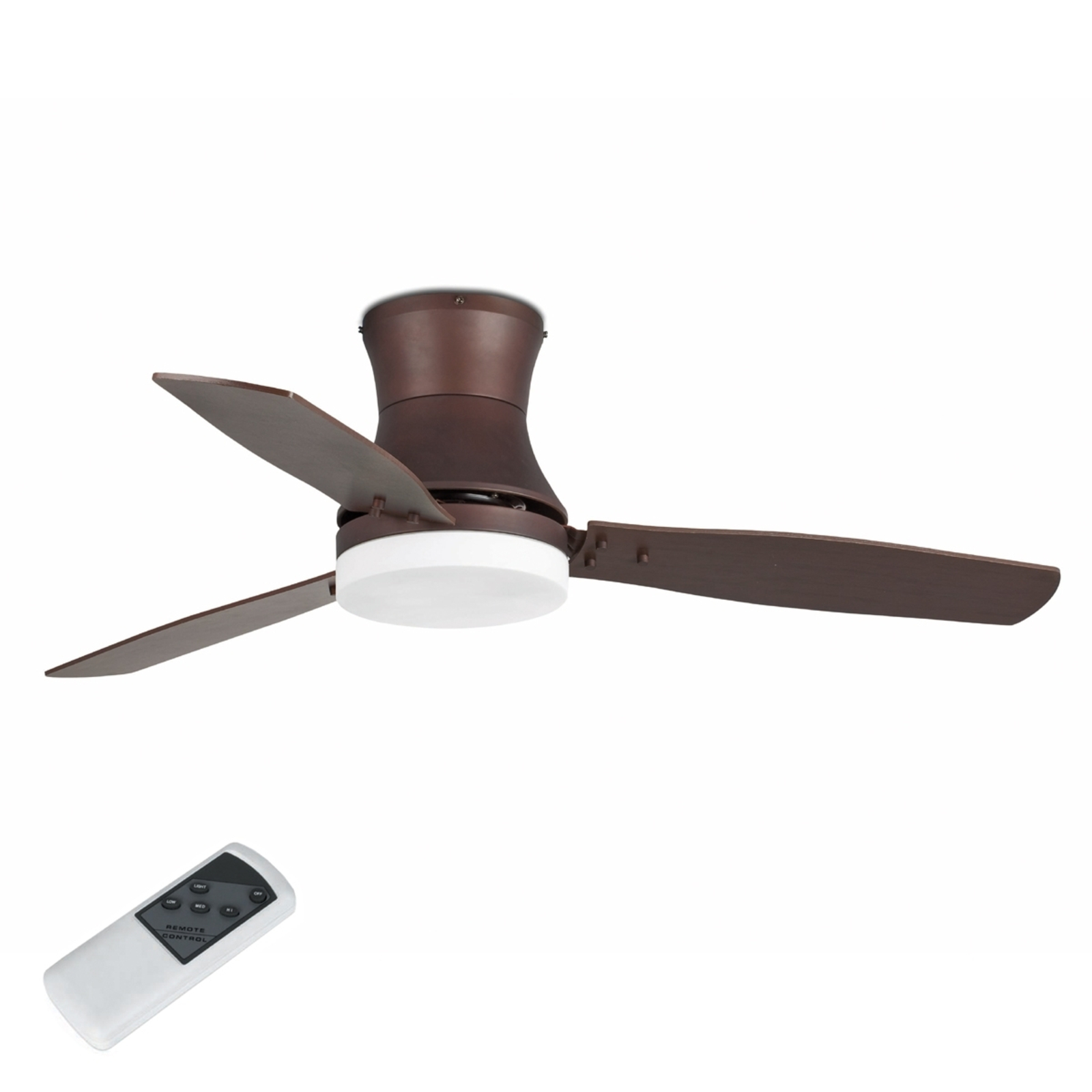 TONSAY Ceiling Fan, Dark Brown with Lighting