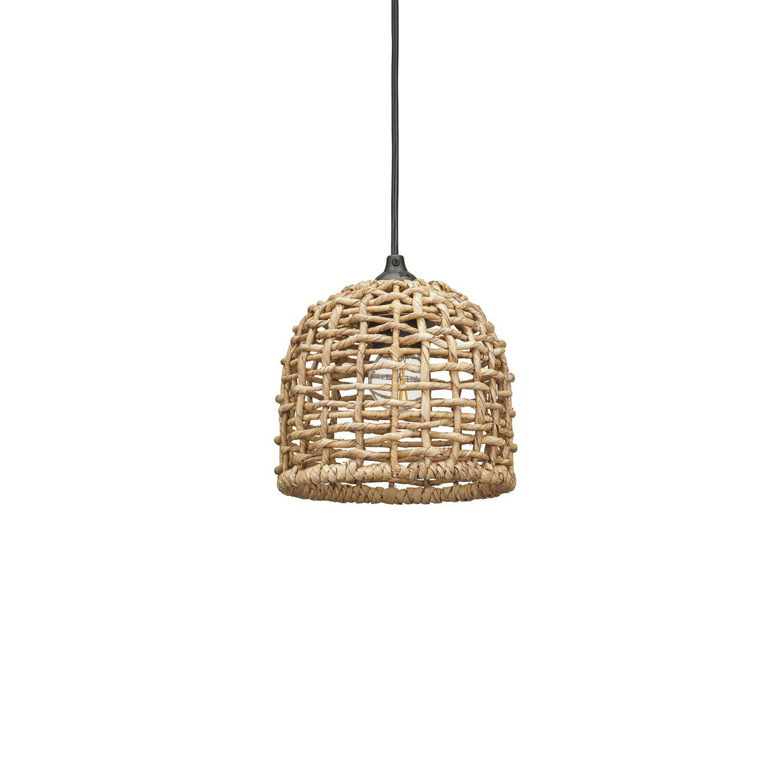 Lampa wisząca PR Home Cebu, Ø 17 cm, Lampakanay, naturalny brąz