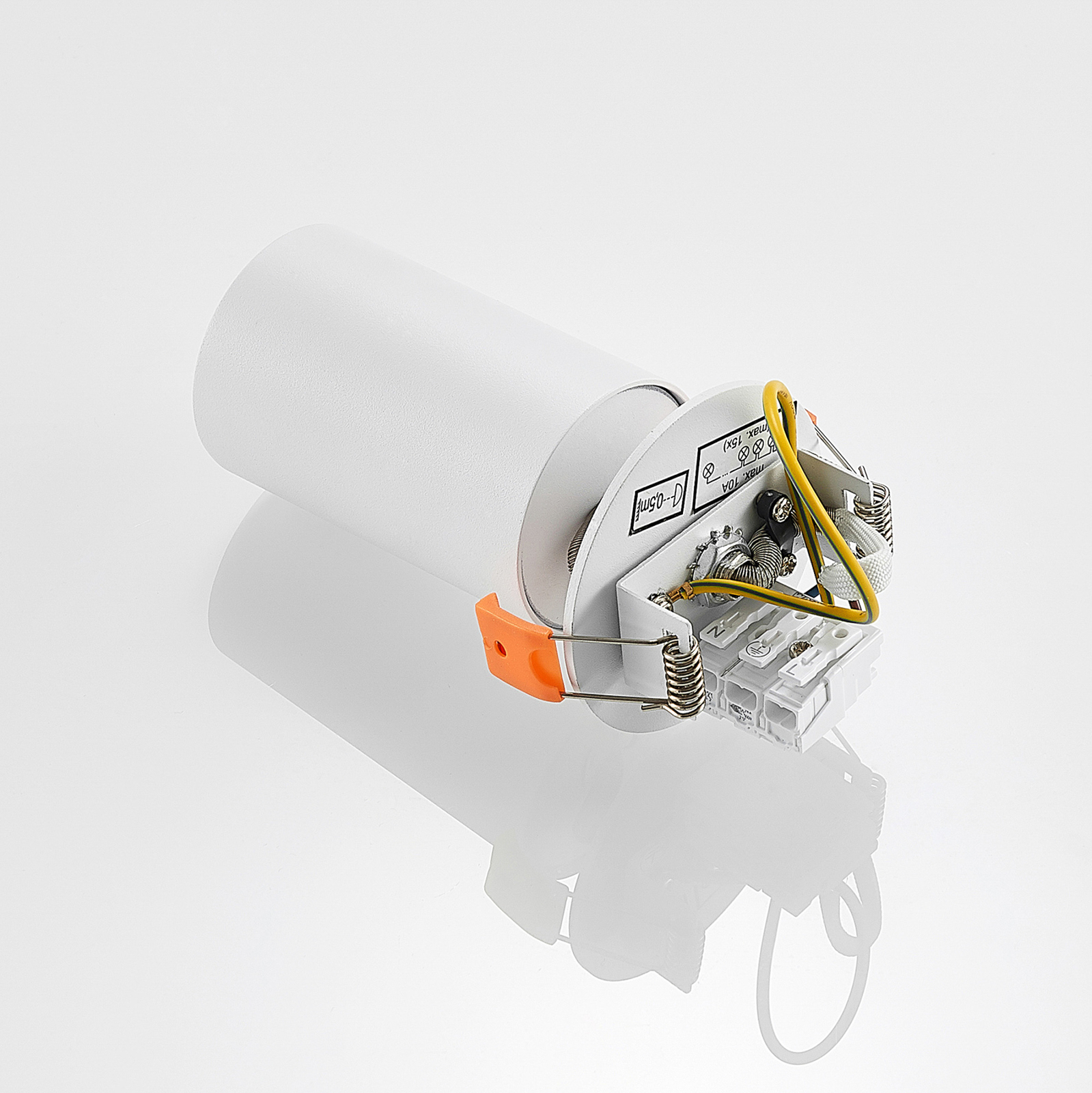 Arcchio прожектор за вграждане Davin, бял, цилиндър, комплект от 3