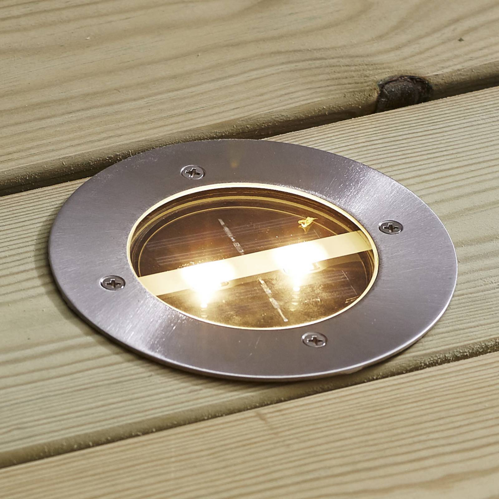 STAR TRADING Lampe encastrable LED Decklight solaire ronde