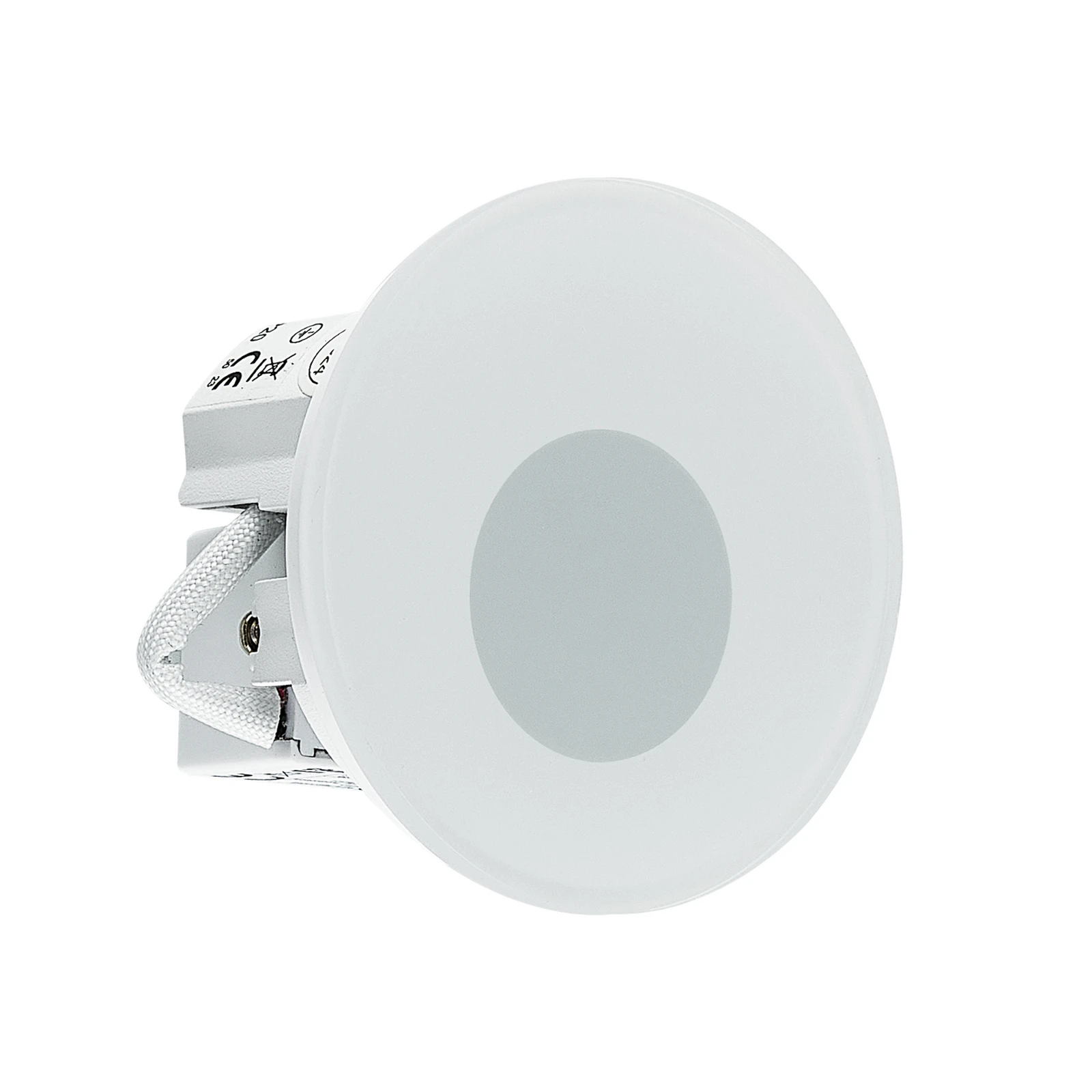 Molto Luce lampe encastrable LED Wall 68R Glass IP44 RD, blanc. CCT