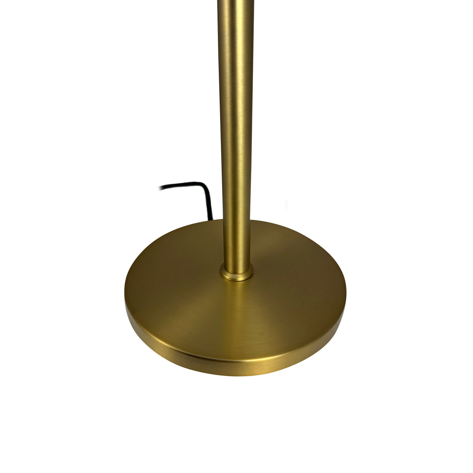 Dyberg Larsen table lamp Oulu, black/brass, height 47 cm