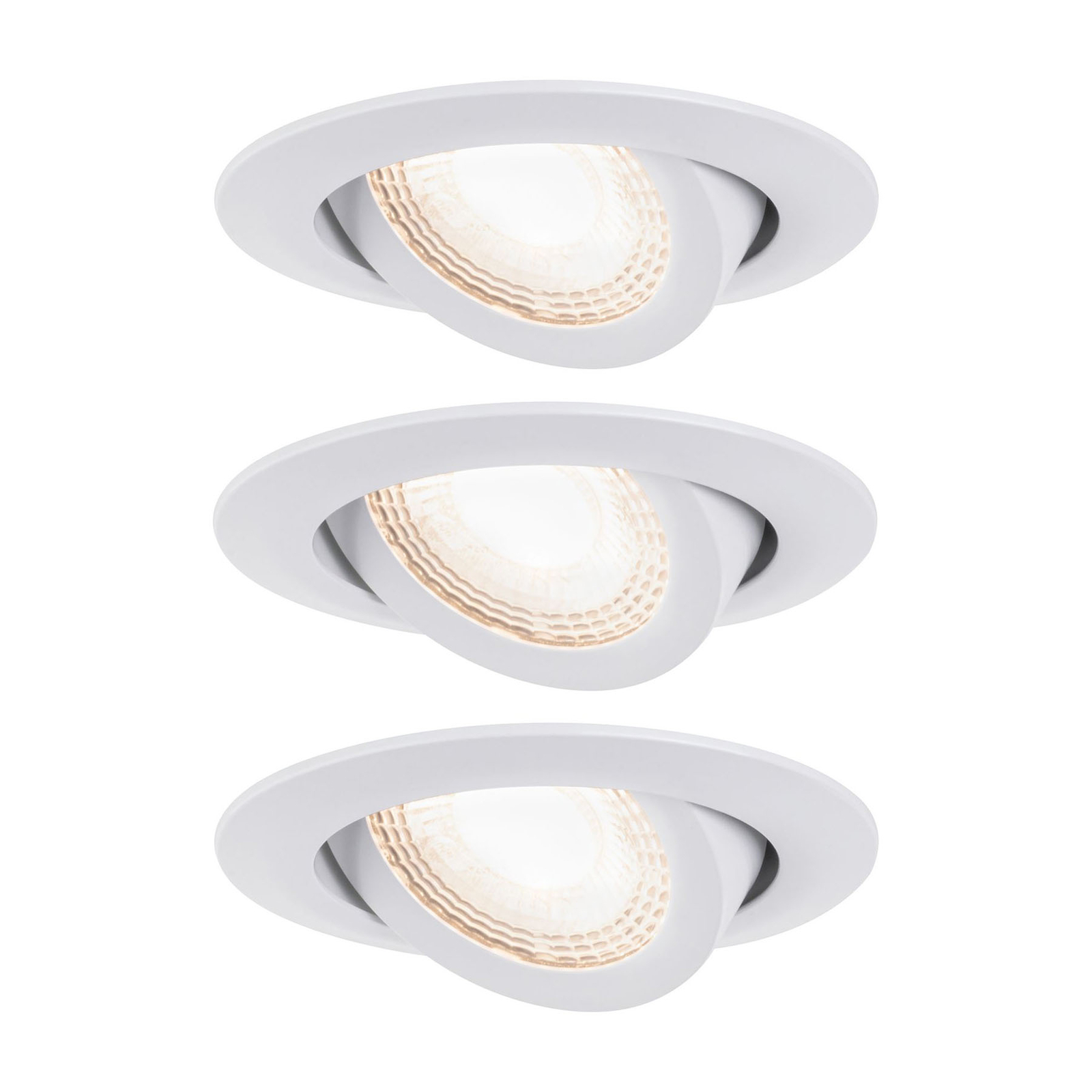 Paulmann LED-Einbauspot 3er 6W, schwenkbar