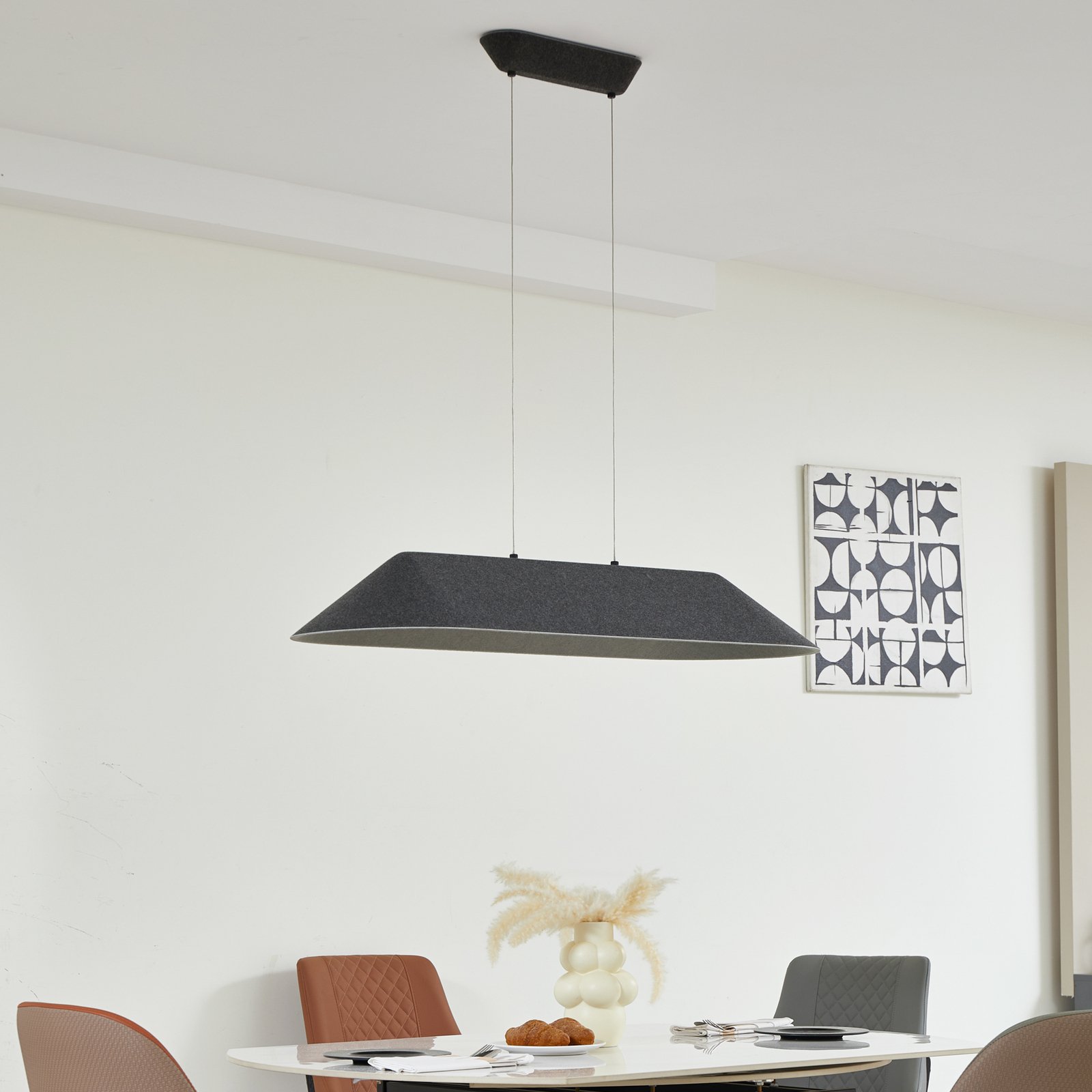 Naelle LED Závěsné Svítidlo Černá/Grey - Lucande