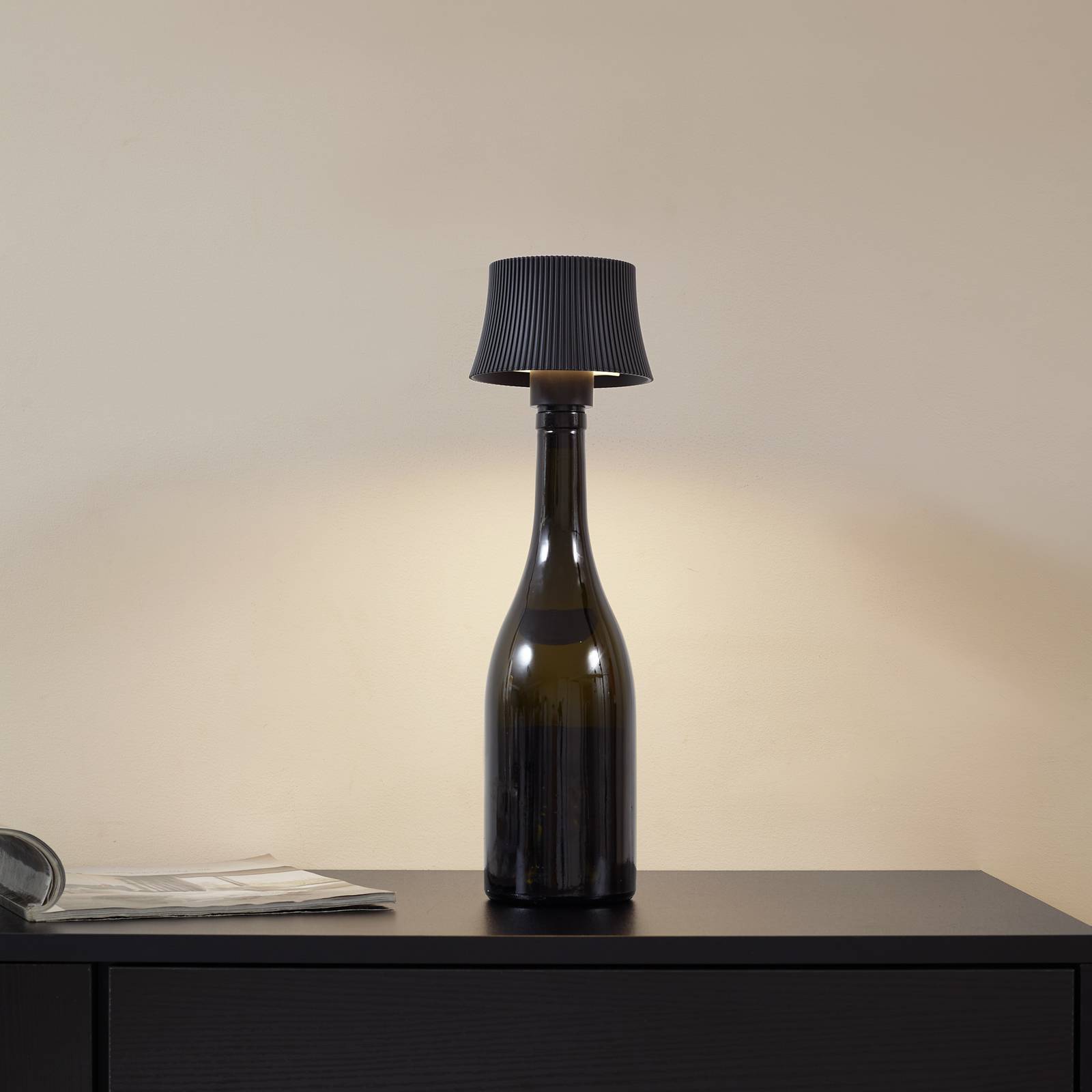 Lindby LED-Akkutischleuchte Linor, schwarz, USB, Touchdimmer günstig online kaufen