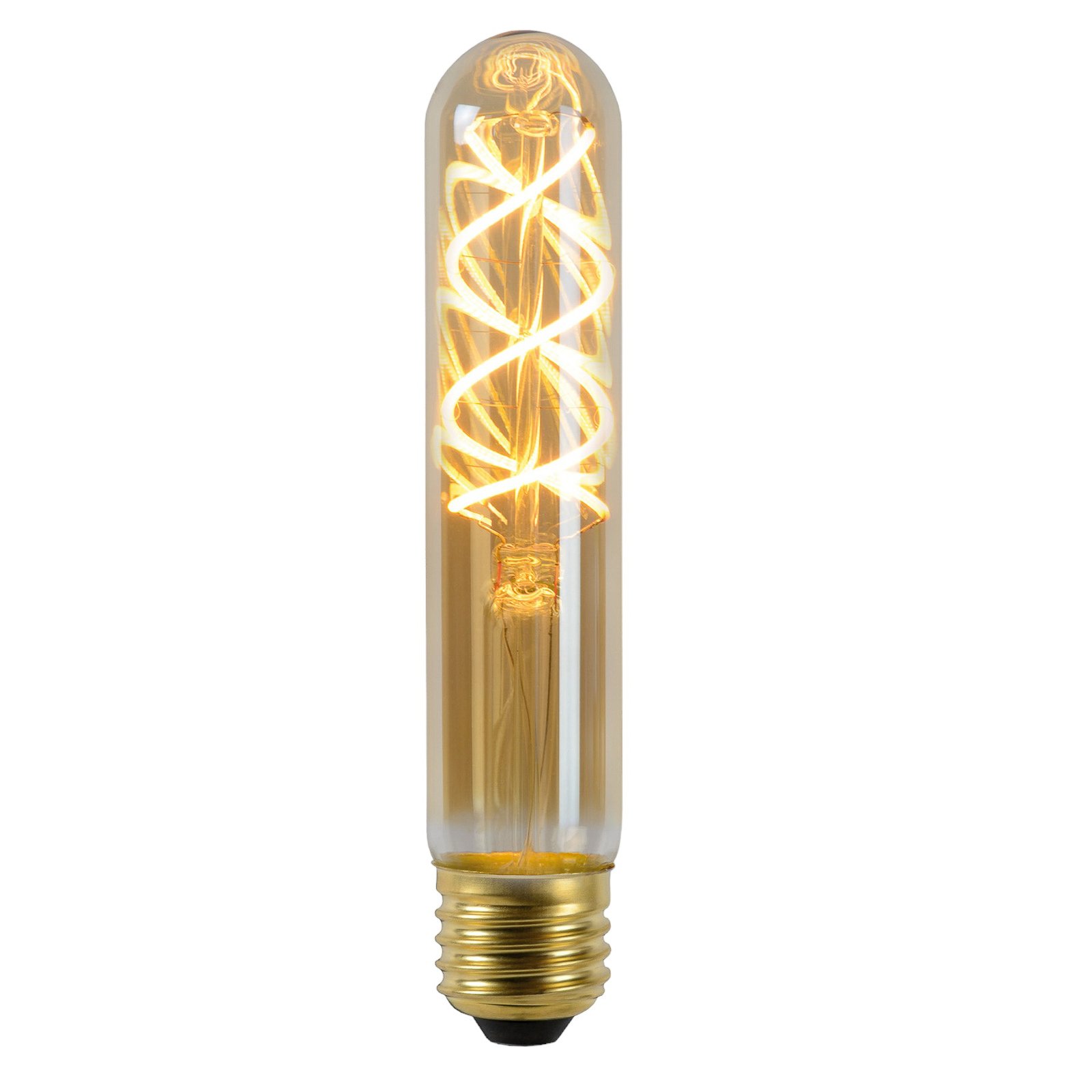 Ampoule LED E27 tube T30 4 W 2 200 K ambre capteur