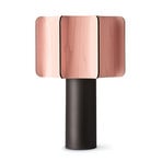 LZF Lampada da tavolo Kactos, rosa chiaro/nero, altezza 52 cm