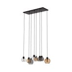Cubus 8 pendant light Clear/Smoke/Amber - Euluna