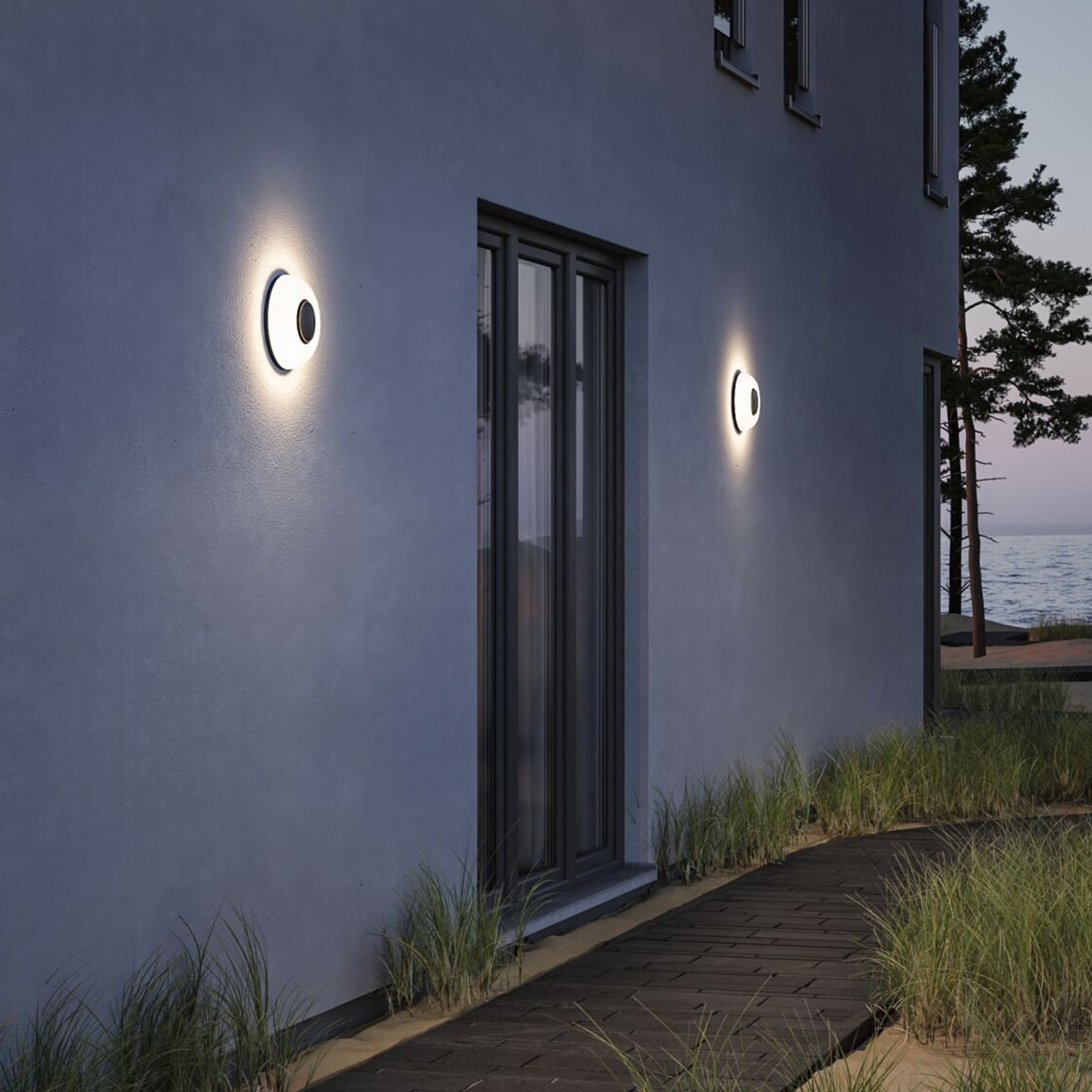 „Paulmann“ LED sieninis šviestuvas „Aureva“, antracito spalvos, Ø 22 cm CCT „Paulmann“ LED sieninis šviestuvas „Aureva“, antracito spalvos, Ø 22 cm CCT