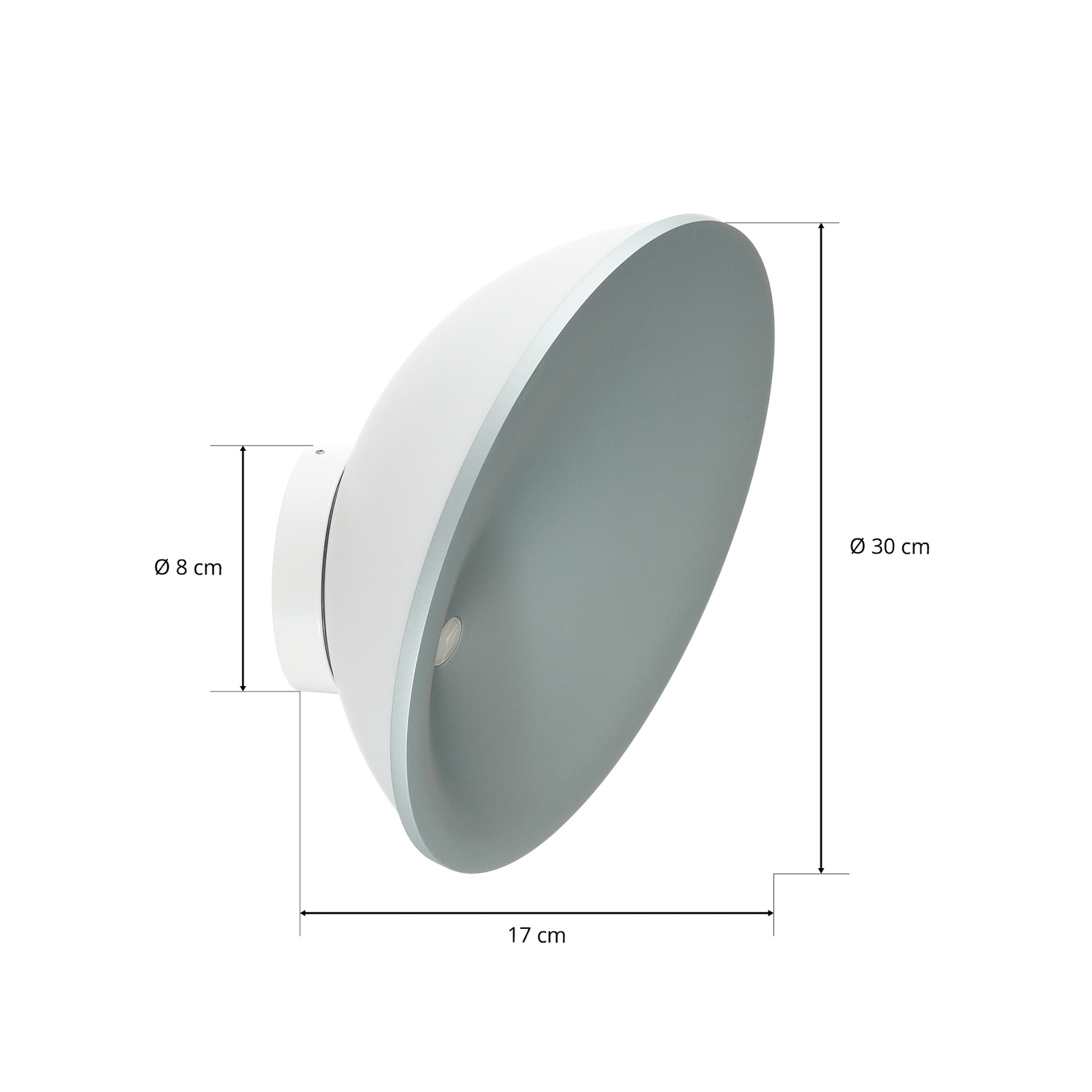 Foscarini Beep grande aplique de pared LED, 30 cm