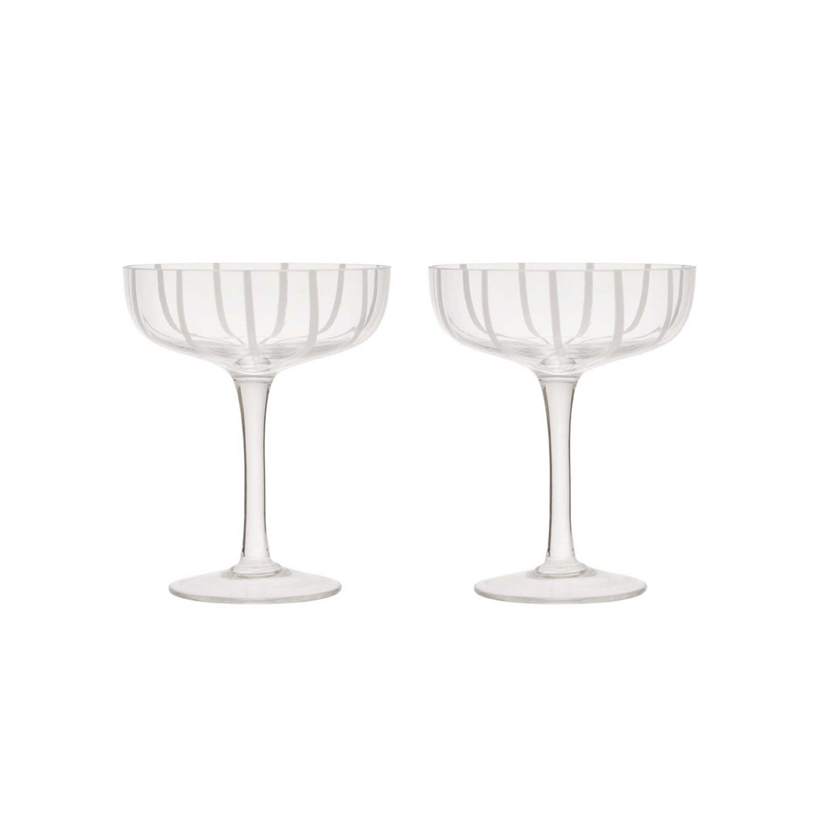 Mizu Coupe -lasi, kirkas, 14 cm, 2 kpl:n sarja – OYOY Living Design