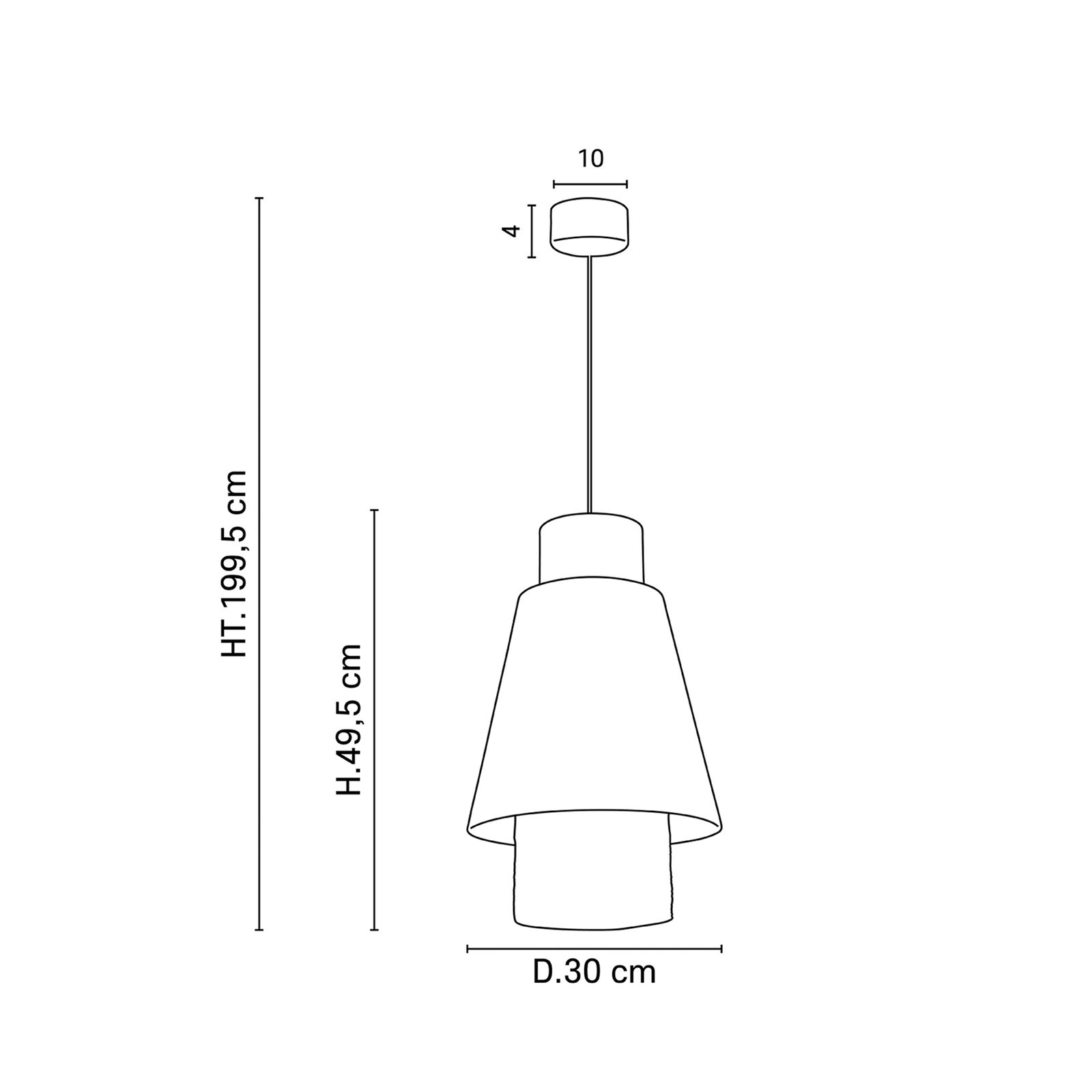 Singapour S Hängeleuchte, nude - MARKET SET Singapour S Hängeleuchte, nude - MARKET SET