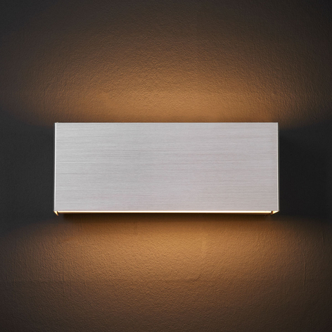 LED-vegglampe Kimberly, 23x9cm, aluminium