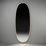 FLOS La Plus Belle LED zidno ogledalo, brušeno zlato