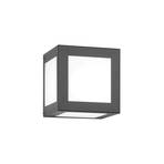 Aplique de exterior cúbico Cubo, antracita