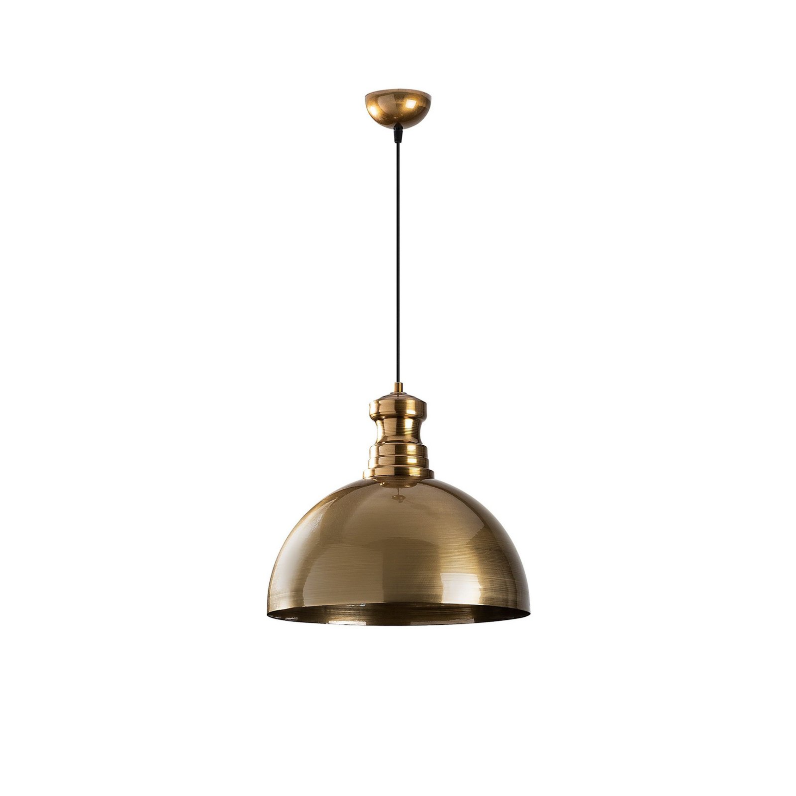 Berceste pendant light, gold-coloured, metal, Ø 40 cm, E27