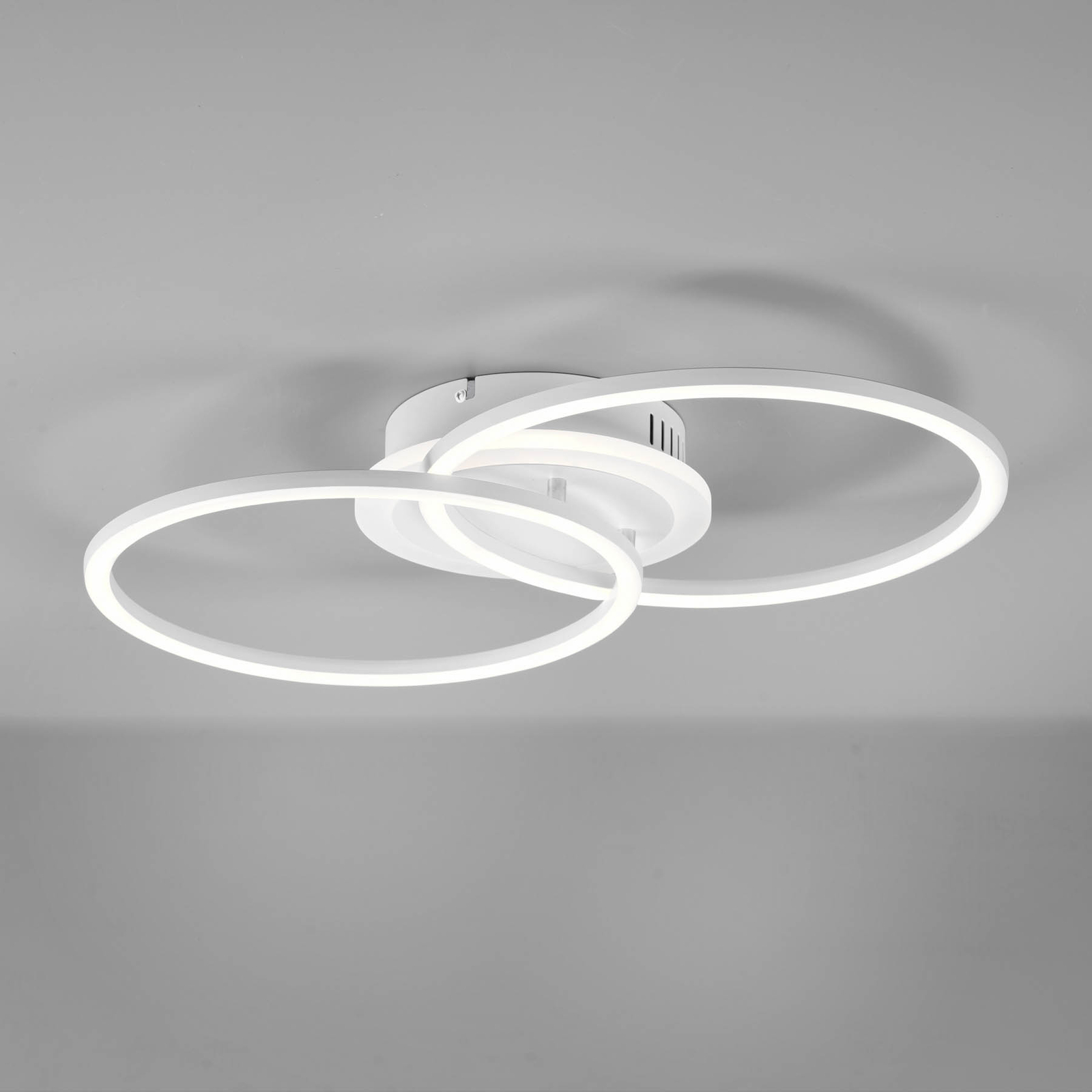 LED-Deckenleuchte Venida im Ringdesign, weiß