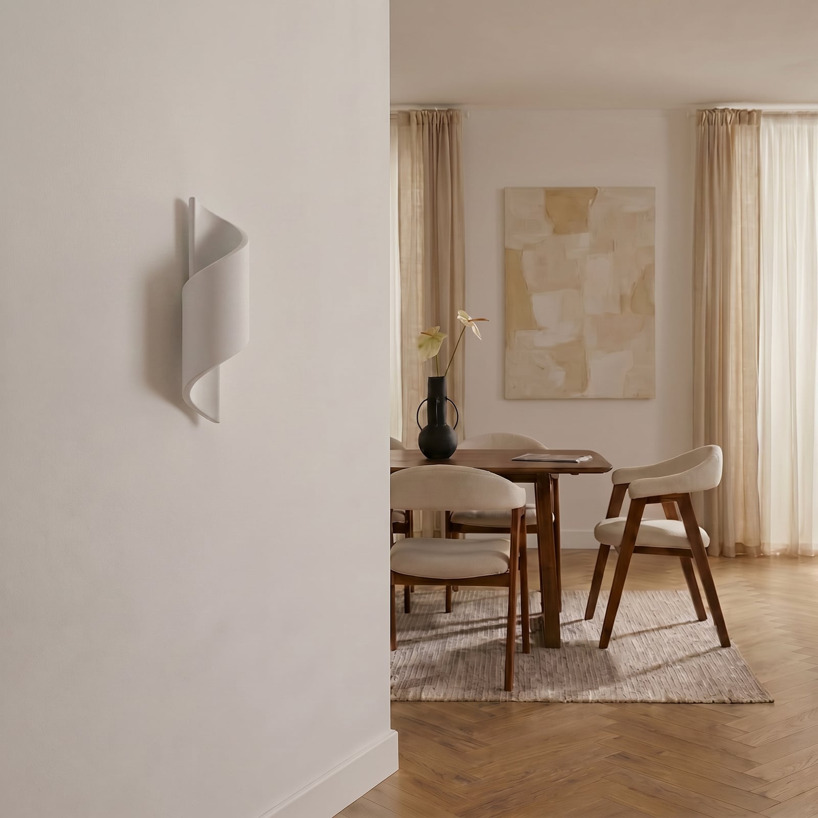 Candeeiro de parede Lindby Desirio, branco, 35 cm, G9, cerâmica Candeeiro de parede Lindby Desirio, branco, 35 cm, G9, cerâmica