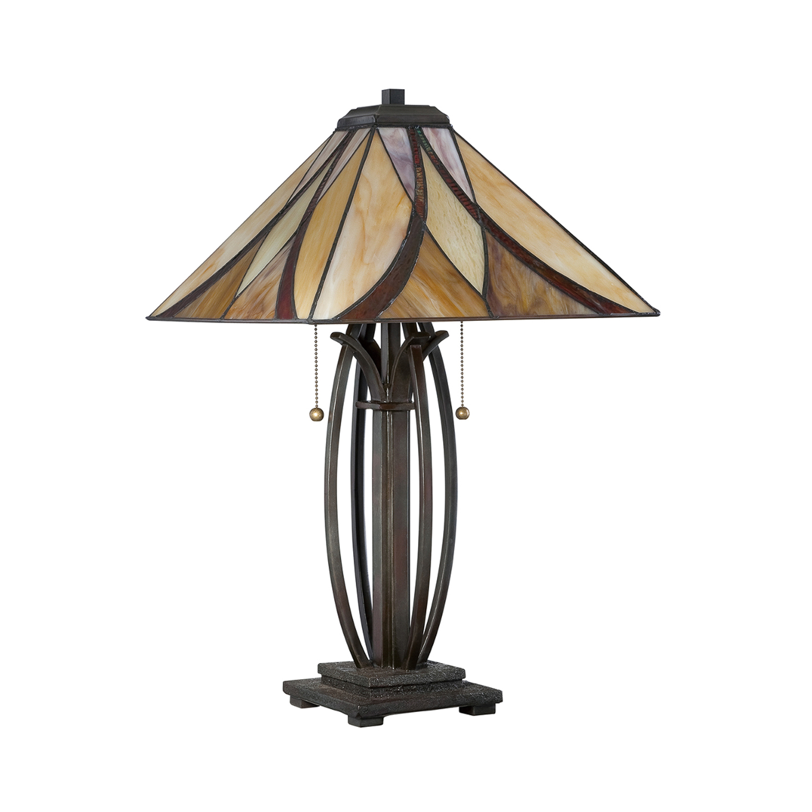 Stolní lampa Asheville ve stylu Tiffany