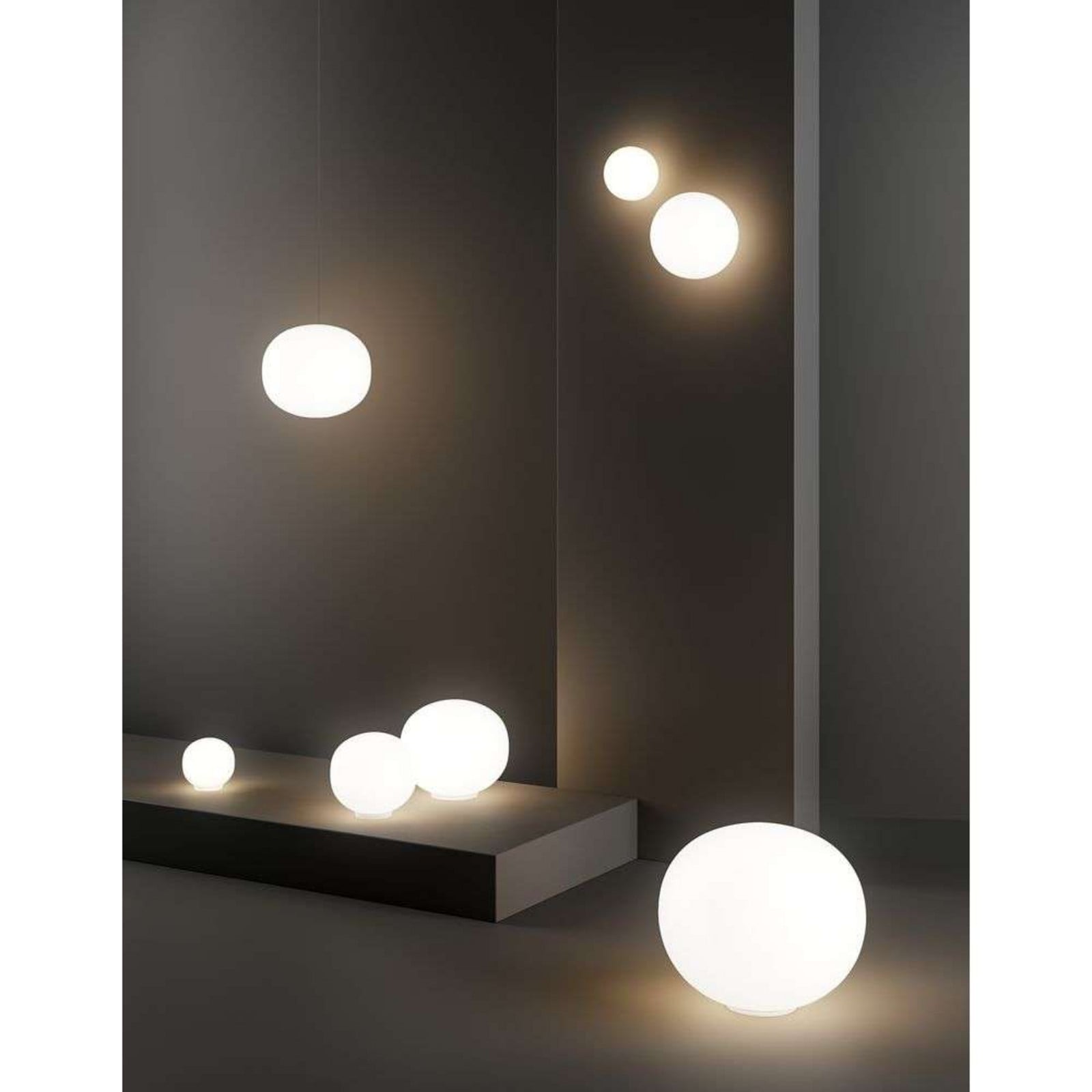 Volum 22 Væg-/Loftlampe Glossy White Lodes - Badeværelse - Glas
