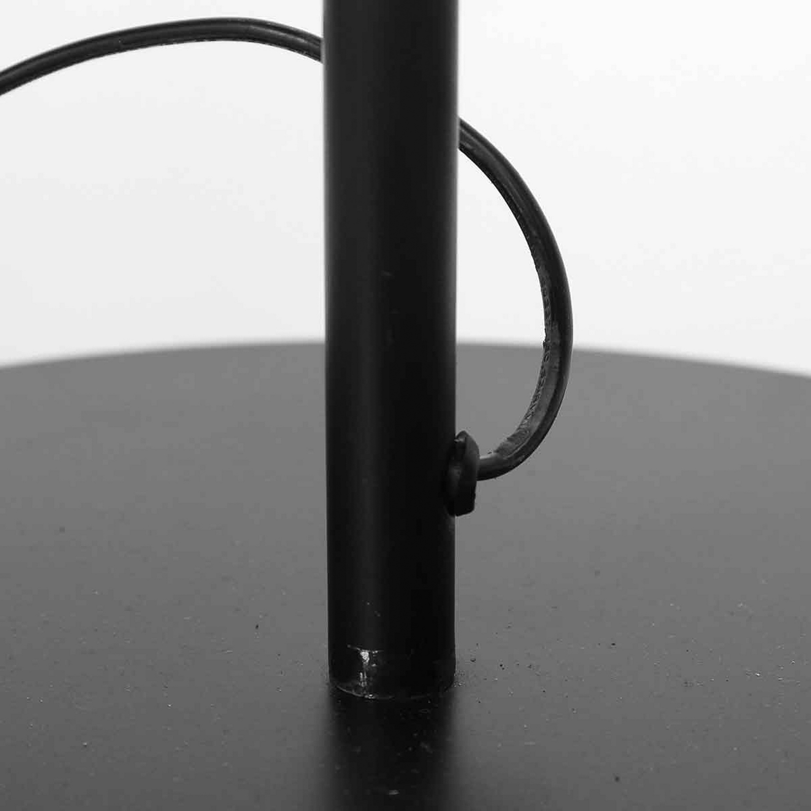 Vloerlamp Bloeba, zwart/modderkleurig, hoogte 165 cm, chintz