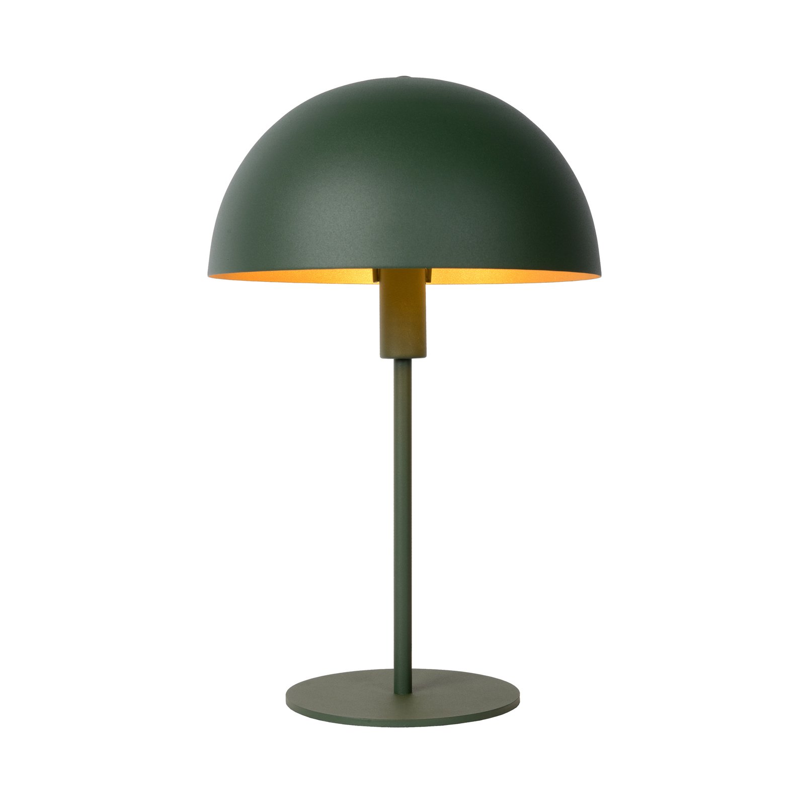 Lampada da tavolo Siemon in acciaio, Ø 25 cm, verde