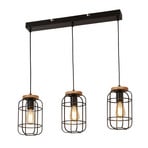 Cage II pendant light 3-bulb