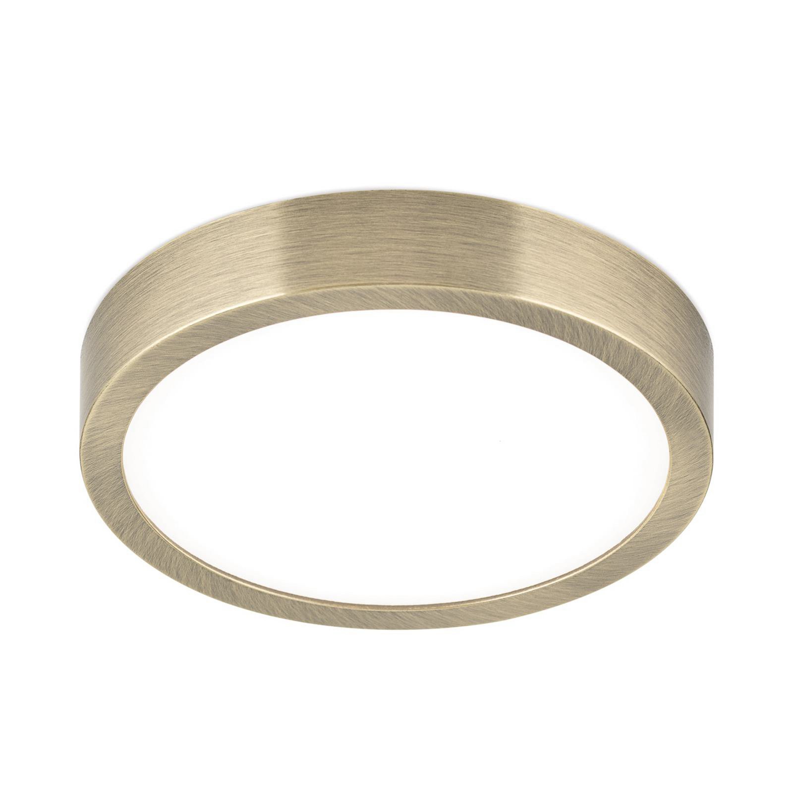 LED ceiling lamp Disc, antique brass colour, Ø 14 cm, CCT LED ceiling lamp Disc, antique brass colour, Ø 14 cm, CCT