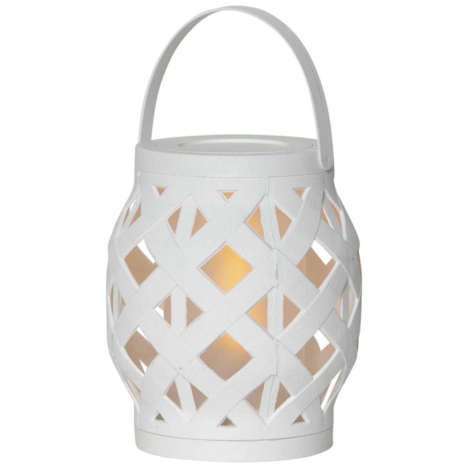 Flame Lantern LED-lygte, hvid, højde 16 cm