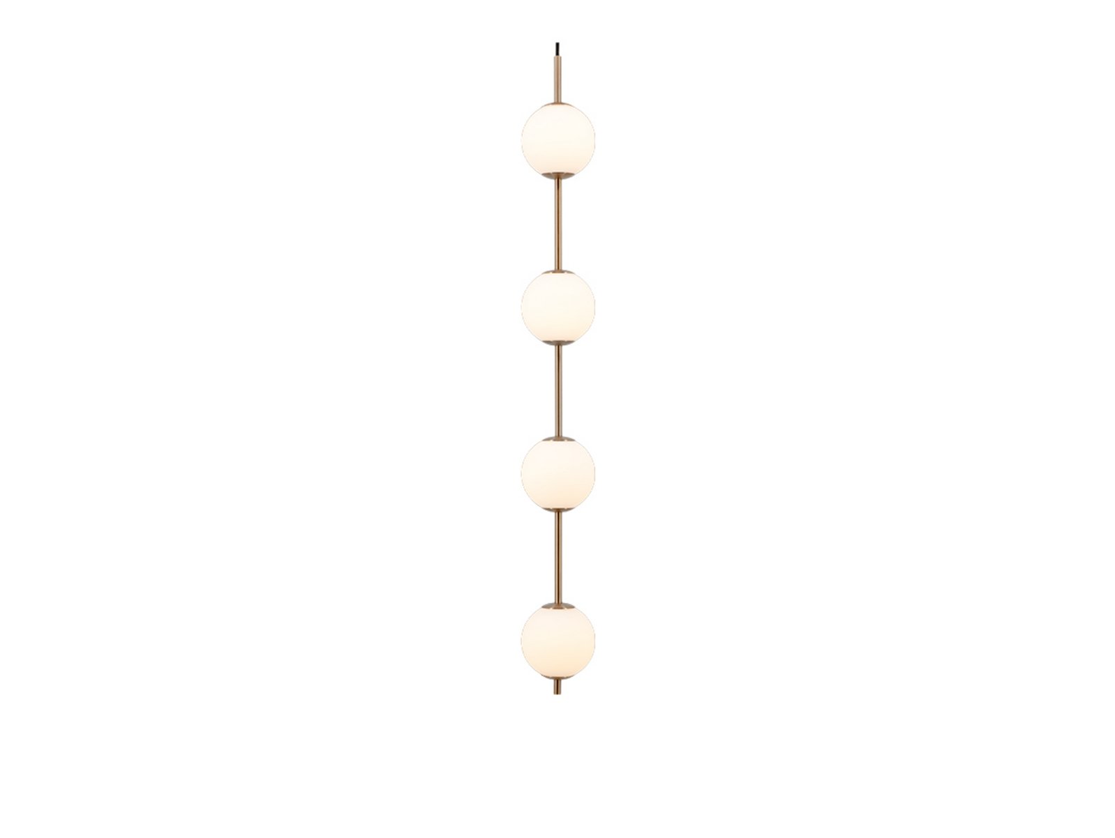 Audrey 4 Taklampa Brass/White Opal - UMAGE