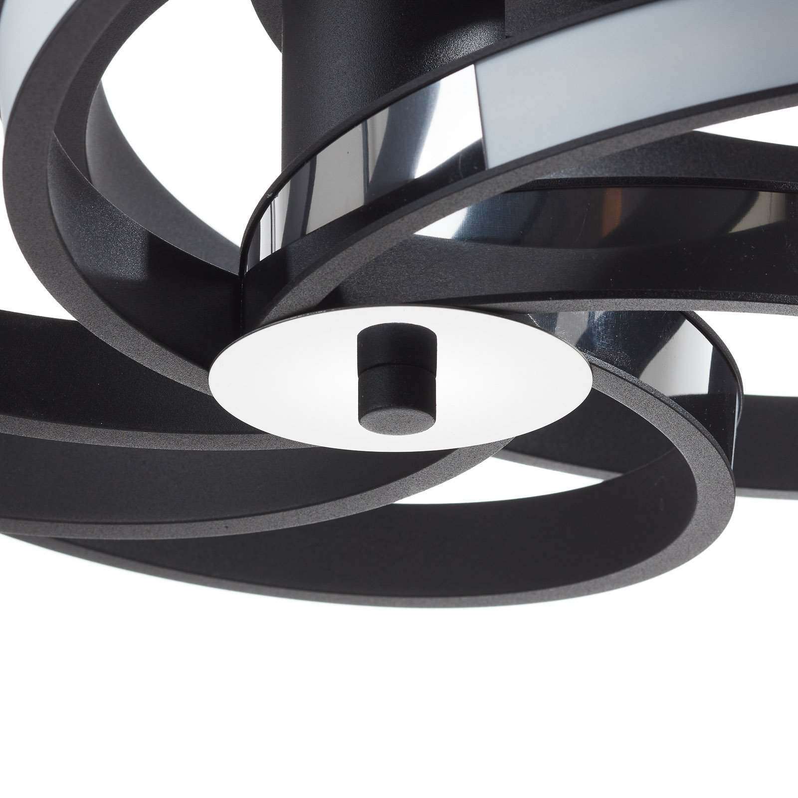 Dekoračné závesné LED svietidlo Zoya, čierne