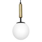 Hanglamp Nalo, 1-lamp, zwart/messing