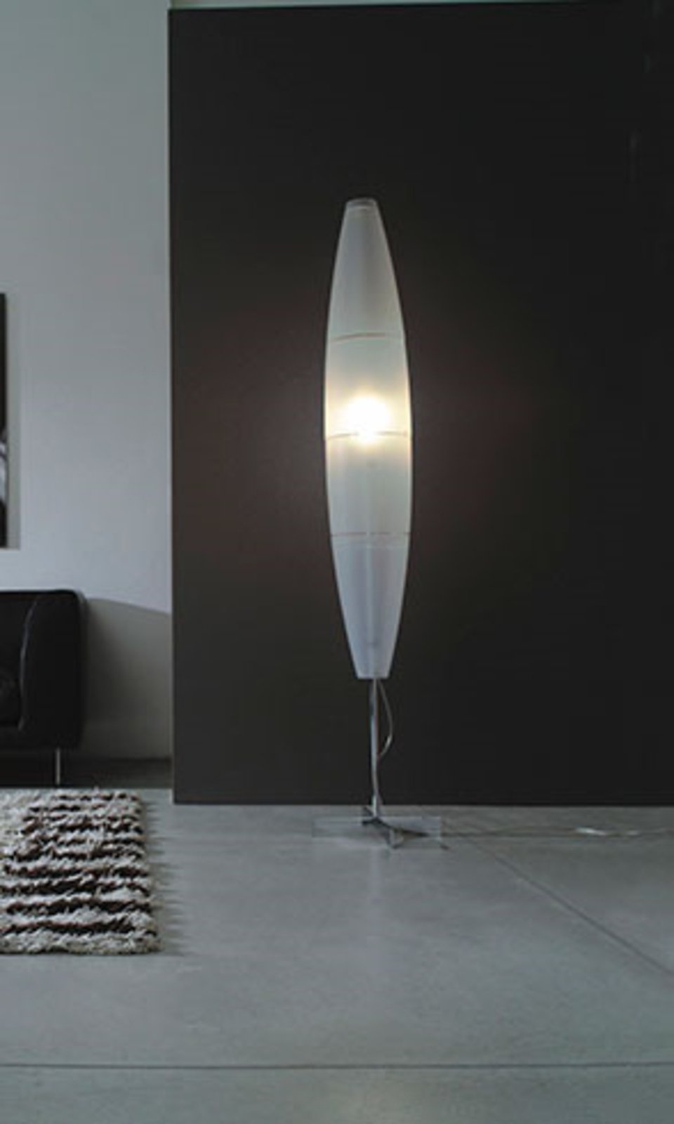 Havana Lampadar White/Aluminium cu Dimmer - Foscarini