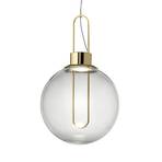 Modo Luce Orb LED hanging light, brass, Ø 25 cm