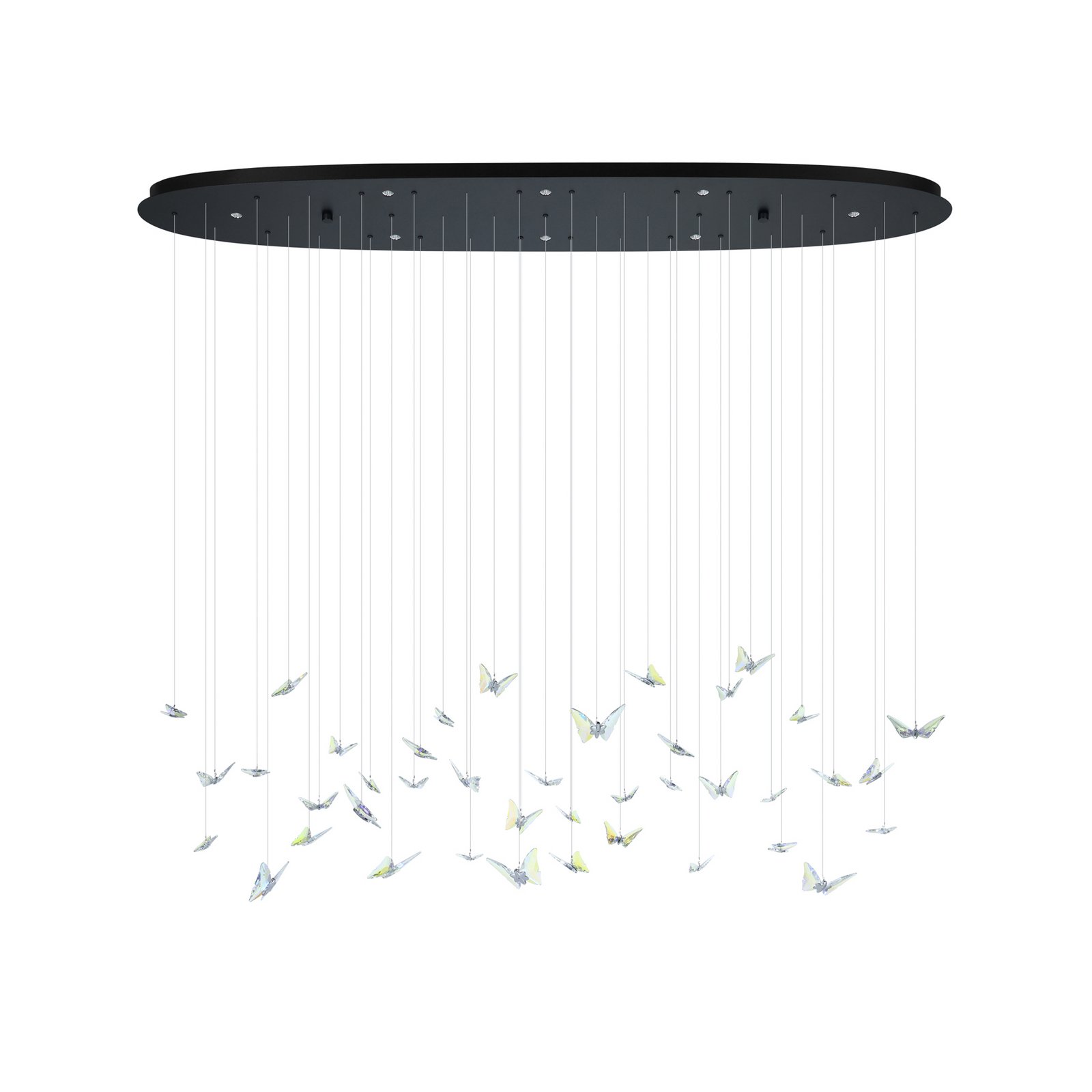EGLO Stars Of Light LED pendant light Adrados, oval, 8-bulb