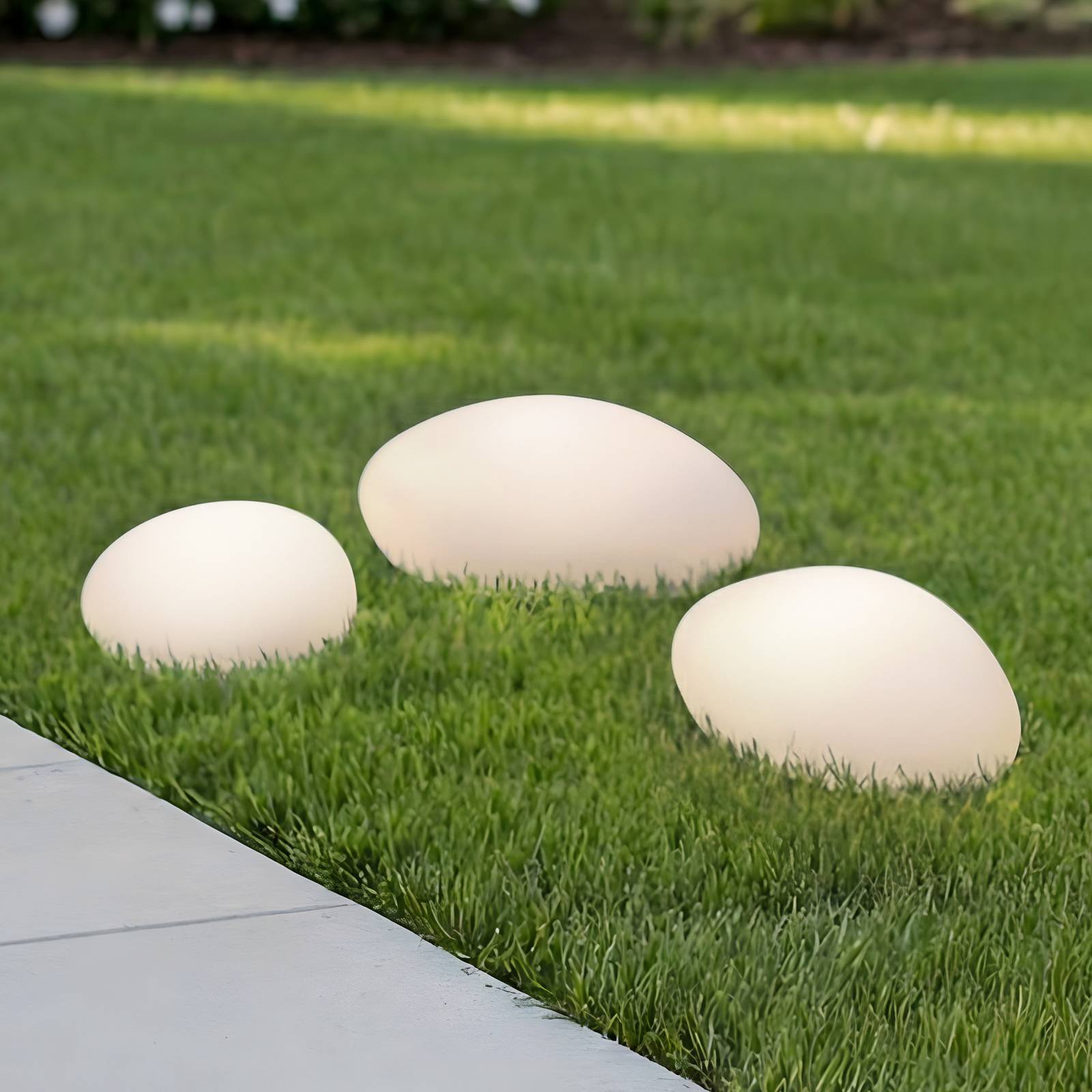 Lindby LED-Solar-Dekoleuchte Liedra, 3er Set, RGBW, dimmbar günstig online kaufen