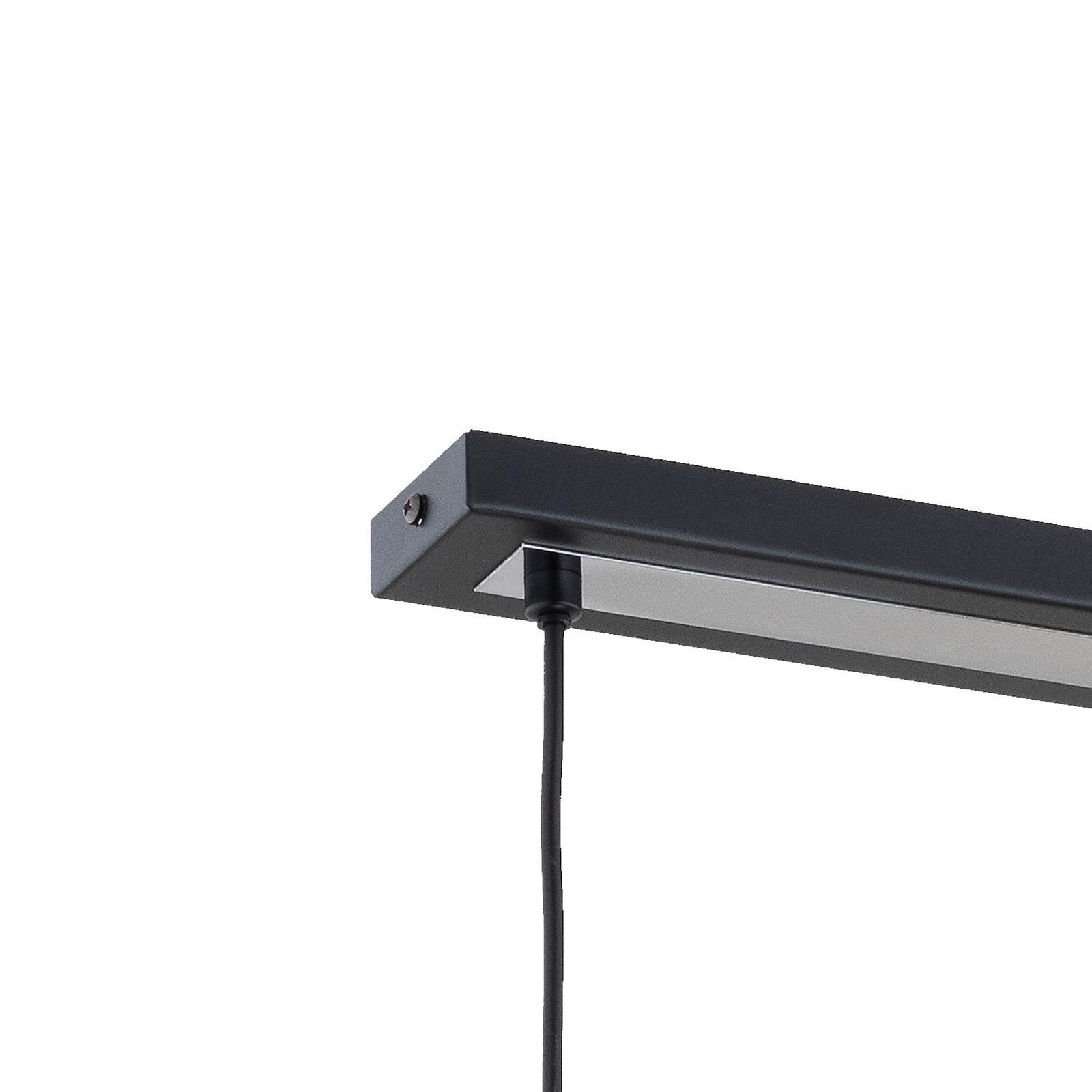 Goxa viseća svjetiljka, linearna, 3 žarulje, crna, 85 cm, metal