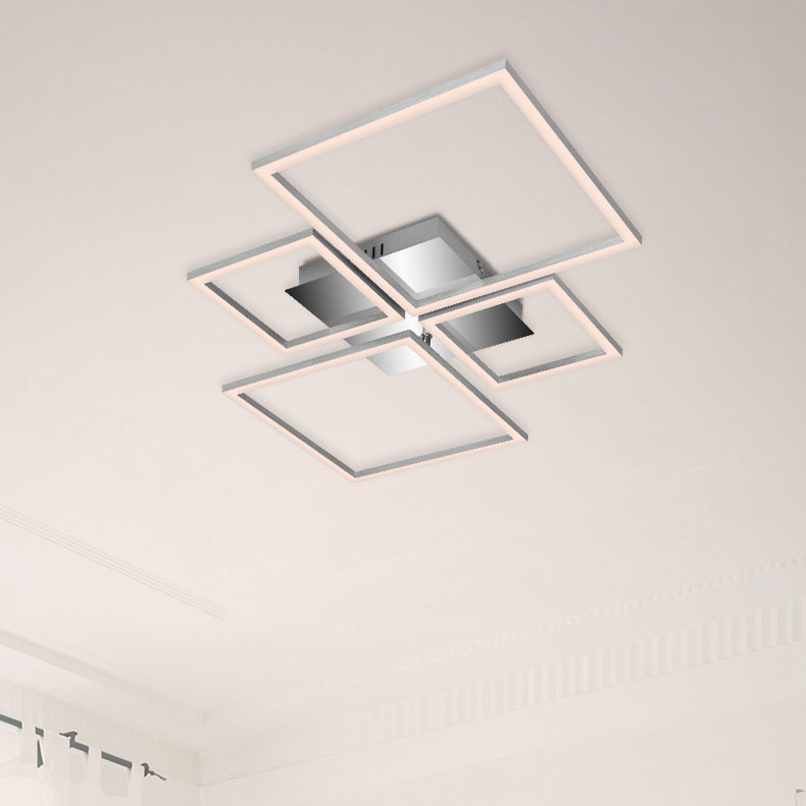 LED ceiling light Frame, CCT, 4-bulb, remote control