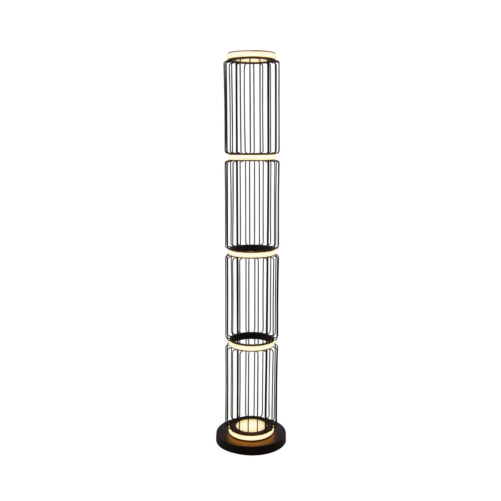 LED-Stehleuchte Cage in Käfigdesign