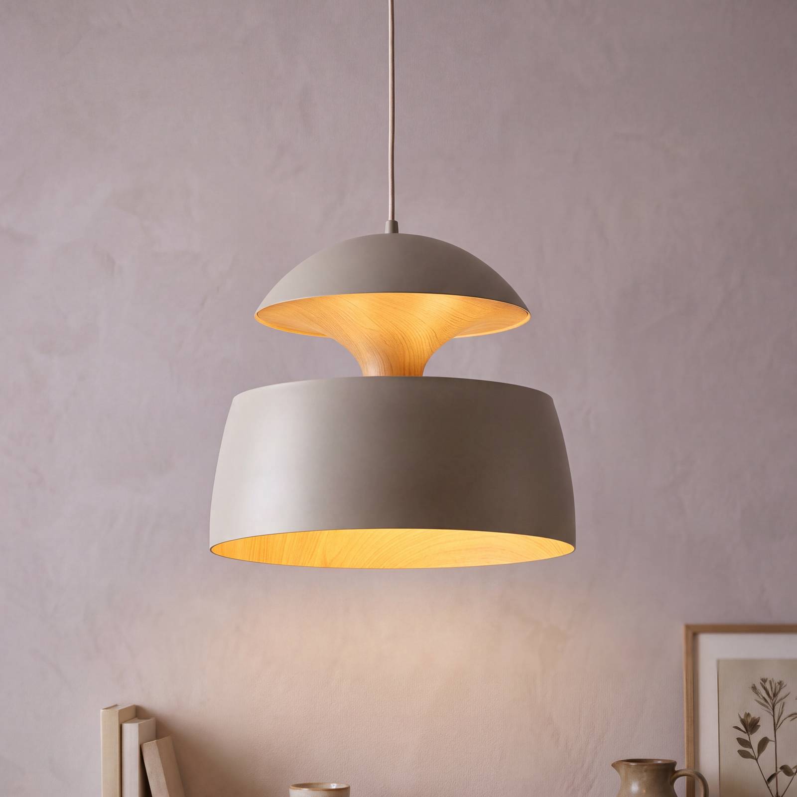 Żyrandol OSRAM Decor Hazel, beżowa, Ø 40 cm, metal, E27