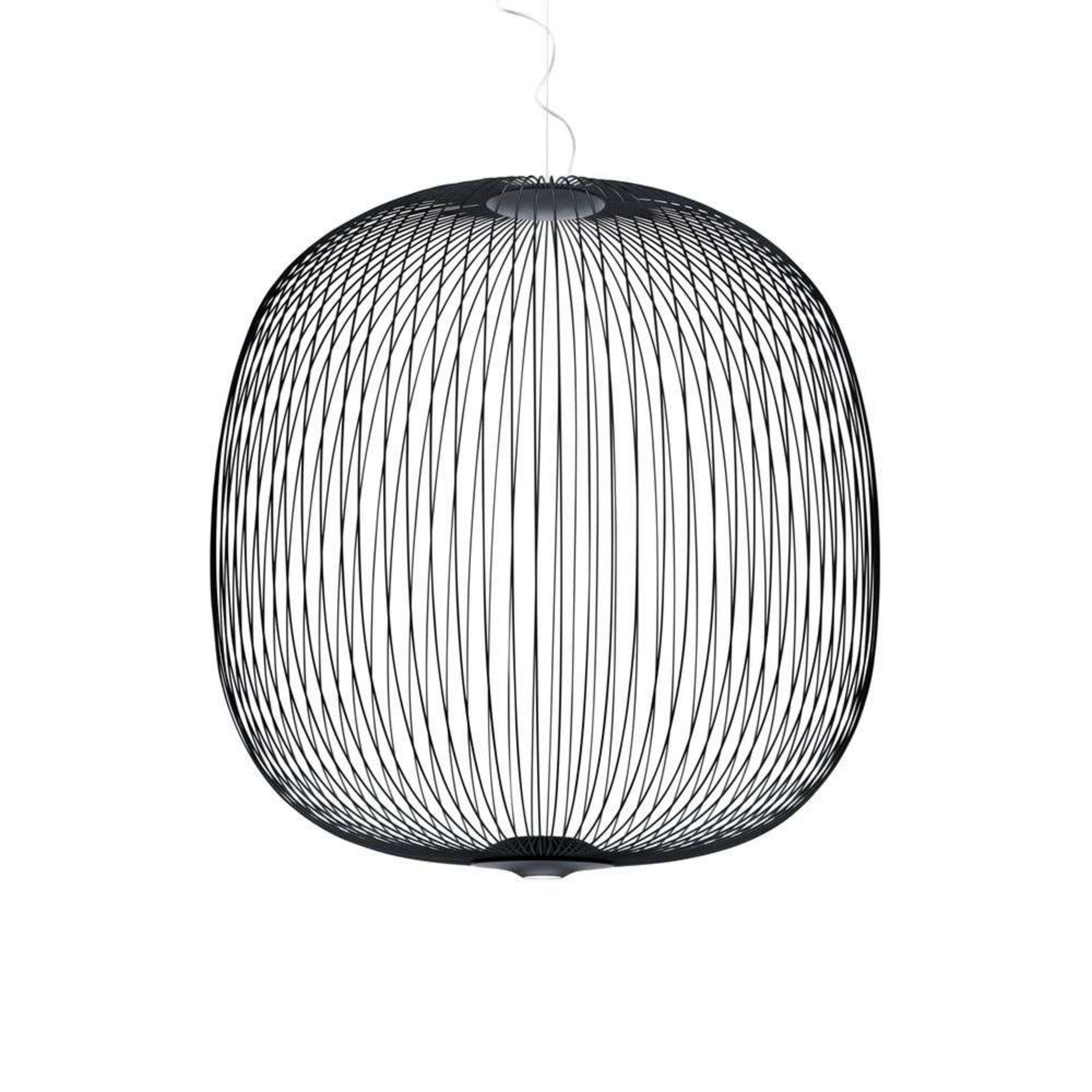 Spokes 2 Grande Lampada LED a Sospensione Dimmerabile Grafite - Foscarini