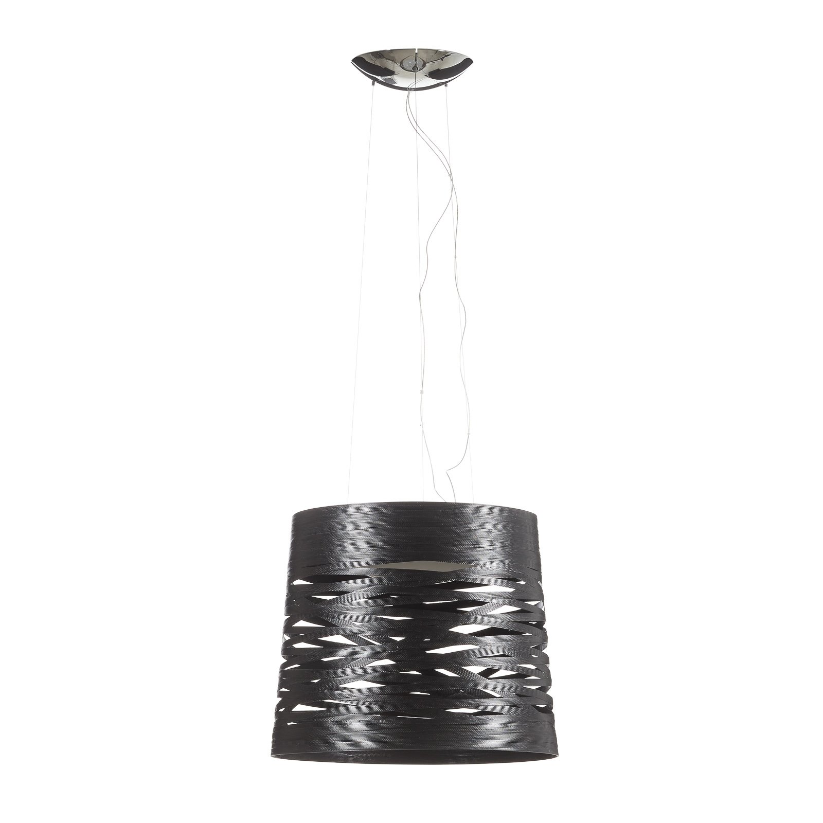 Foscarini Tress grande LED hanglamp, zwart