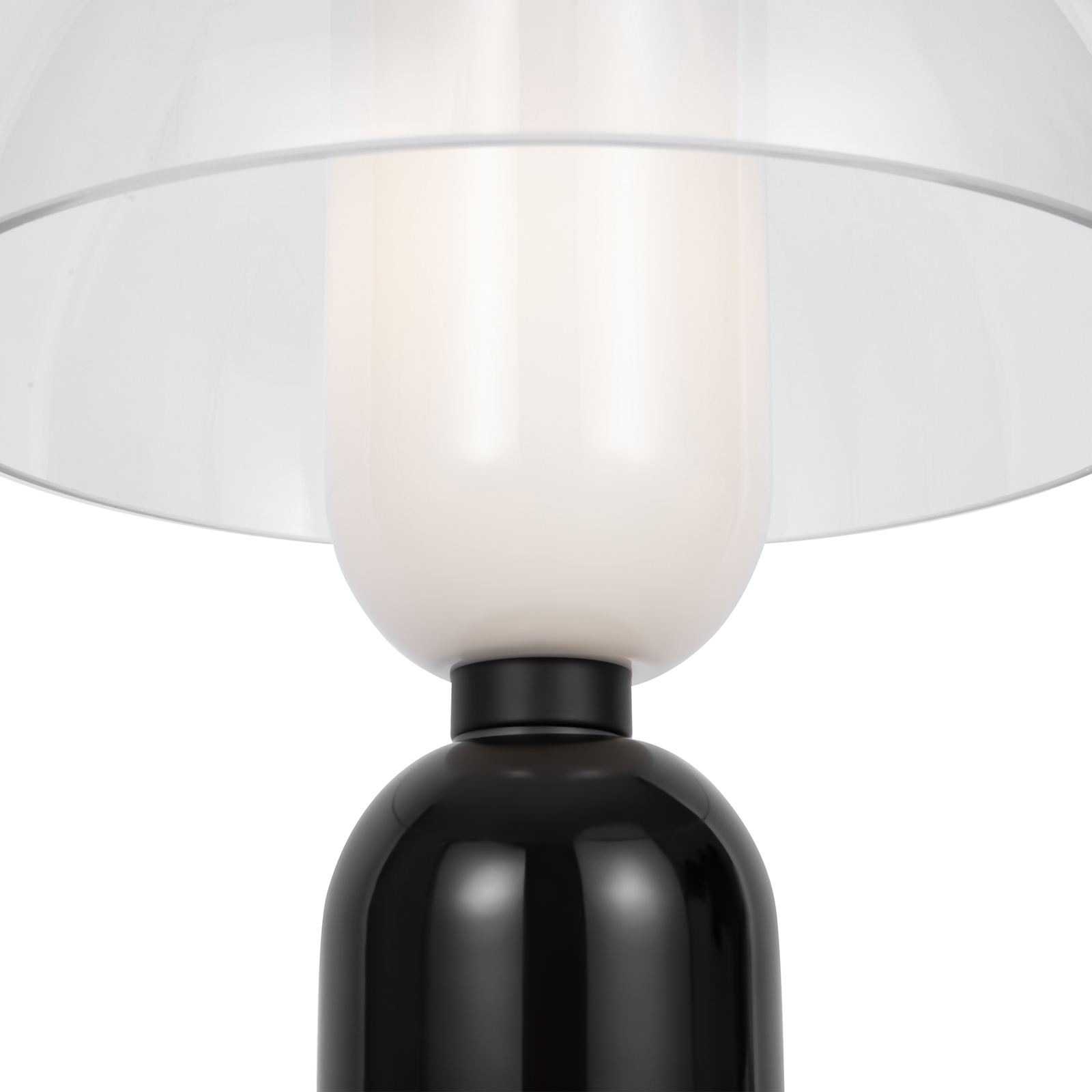 Maytoni lampe à poser Memory, noir, hauteur 42 cm, céramique