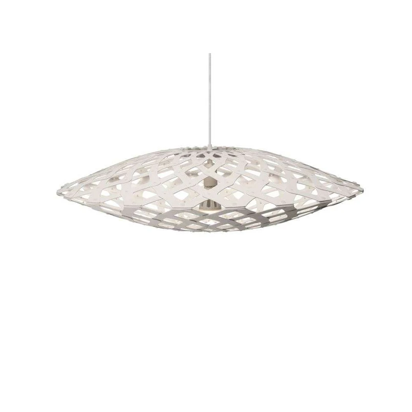David Trubridge ltd - Flax Pendelleuchte Ø80 Weiß 2 Seiter David Trubridge