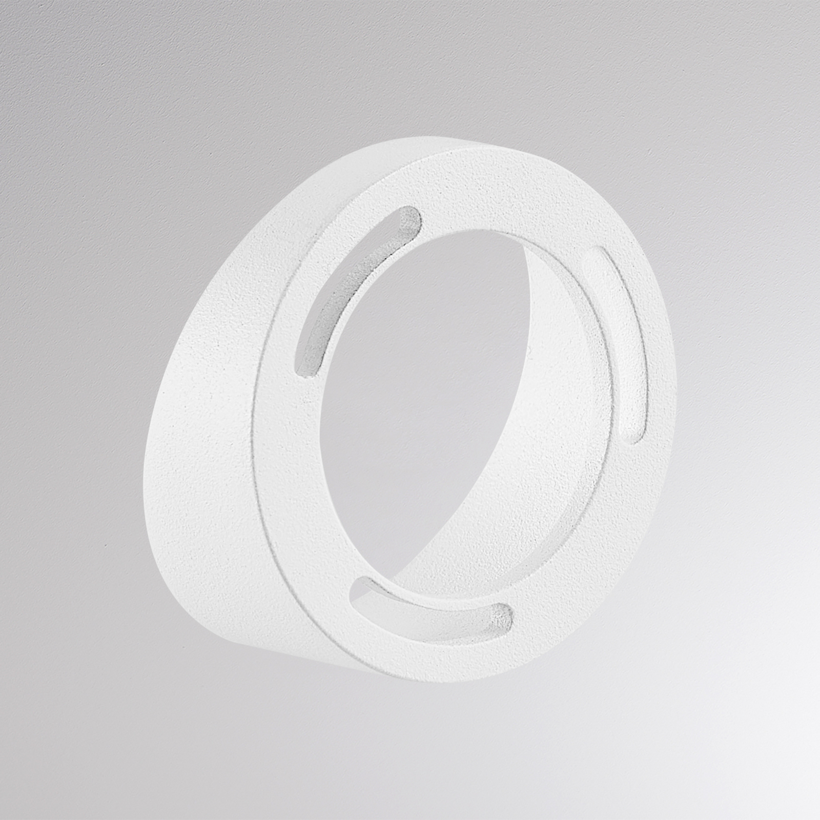 Bague anti-éblouissement CHOPA II, blanche, Ø 4,6 cm, métal
