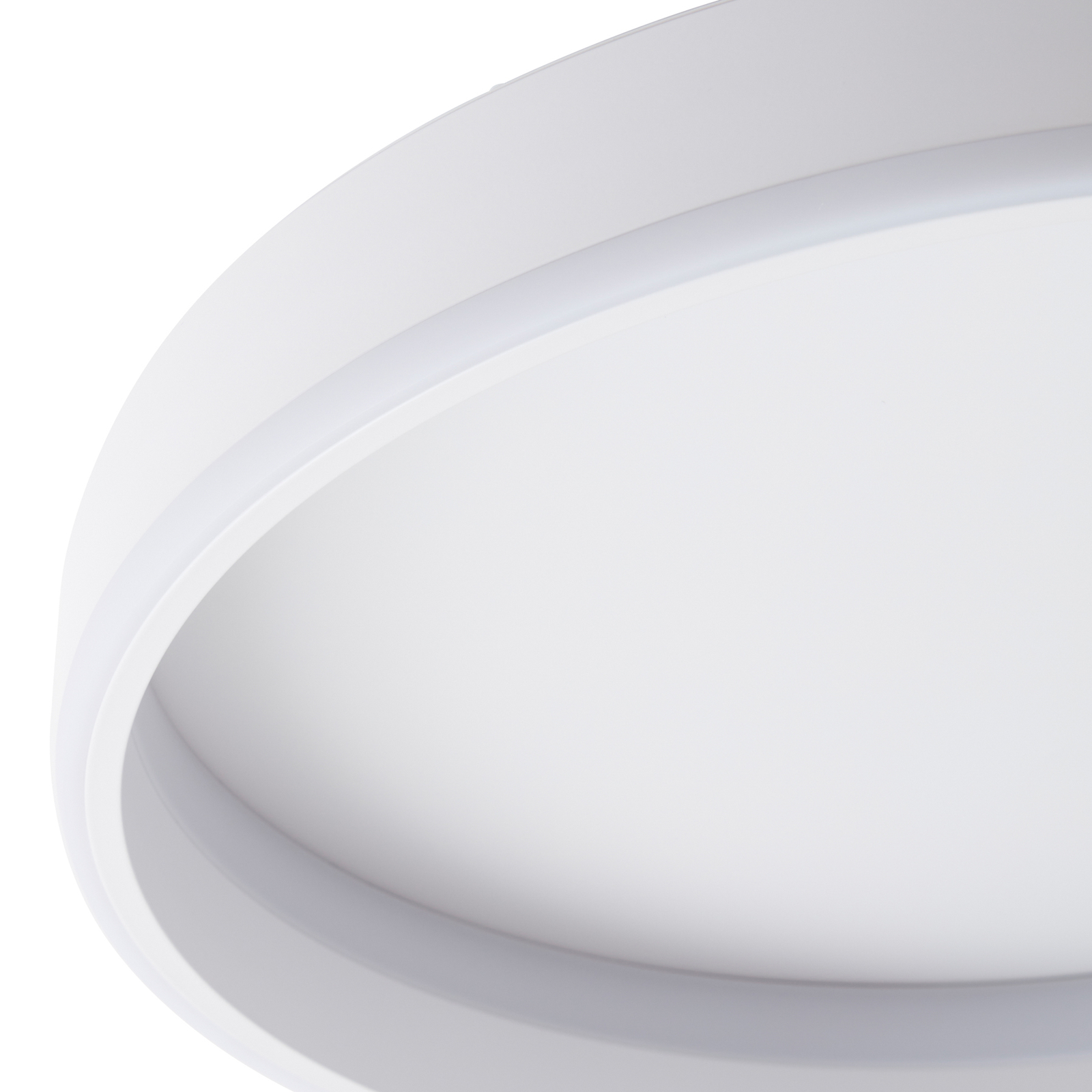 Lindby Smart LED φωτιστικό οροφής Yasmen, λευκό, μεταλλικό, CCT, Tuya