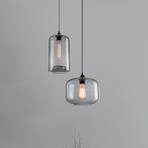 Hanglamp 14101 van glas, rookgrijs, Ø 19 cm