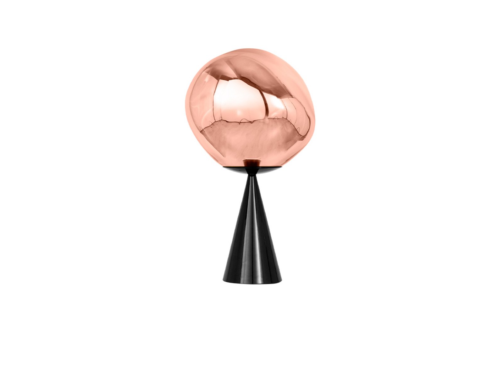 Melt Cone Fat Table Lamp Copper/Black - Tom Dixon